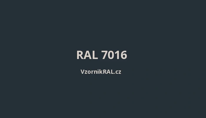 Okapnice pod folii lakovaná RAL 7016 dl. 2m