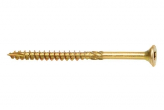 Konstrukční vrut 8x80 TX 40 zápustná hlava zinek žlutý (50 ks/bal) TORX